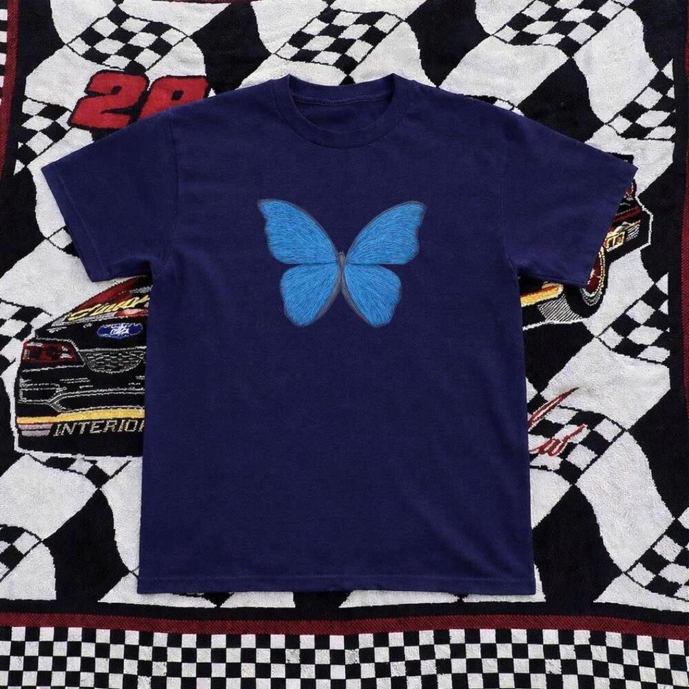 Navy And Blue Butterfly Tee